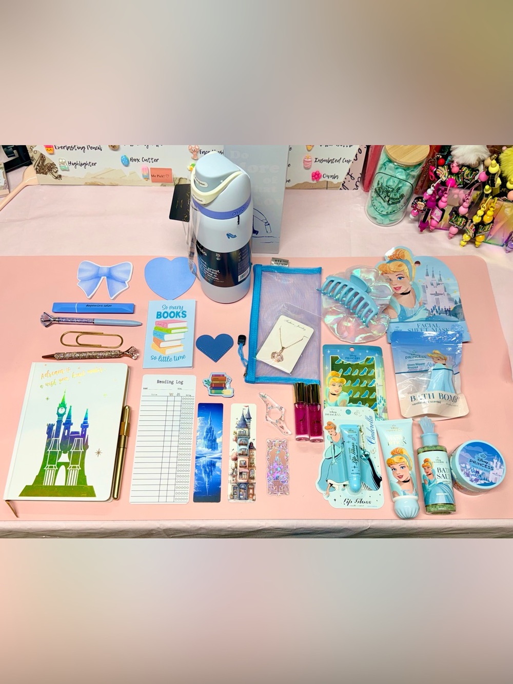 Cinderella Bookish and Beauty Set with Cinderella Owala